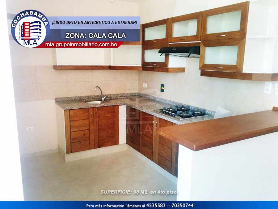 Departamento en Cala Cala en Cochabamba 2 dormitorios 1 baños 1 parqueos Foto 1