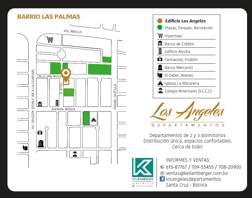 Departamento en VentaLas Palmas, Av. Ibérica  2 dormitorios 2 baños 1 parqueos Foto 5