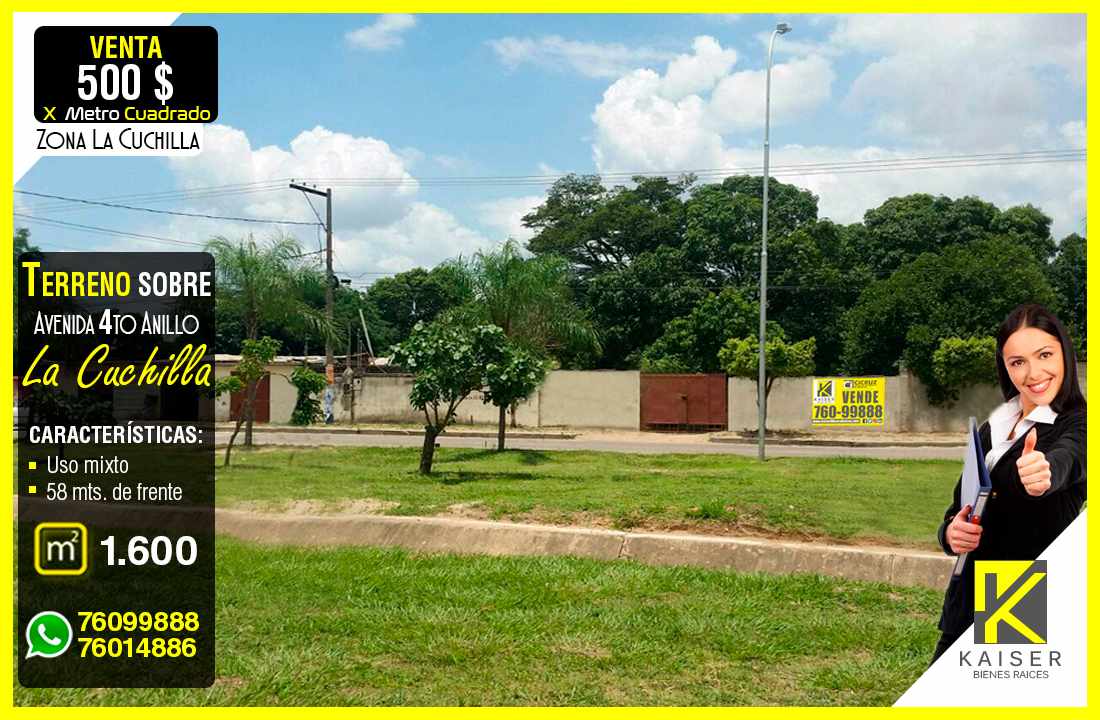 Terreno en Entre 3er y 4to anillo Sur en Santa Cruz de la Sierra    Foto 1