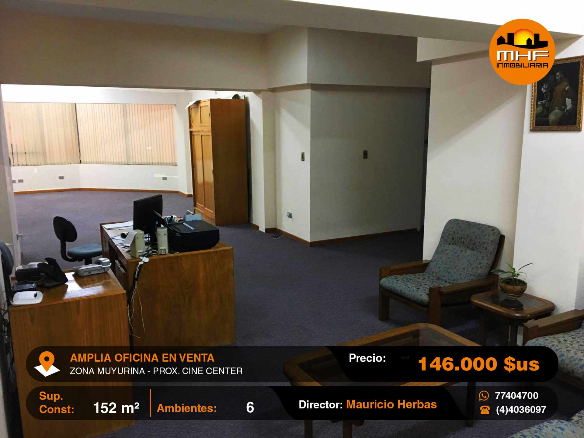 Oficina en Muyurina en Cochabamba 5 dormitorios 2 baños  Foto 1