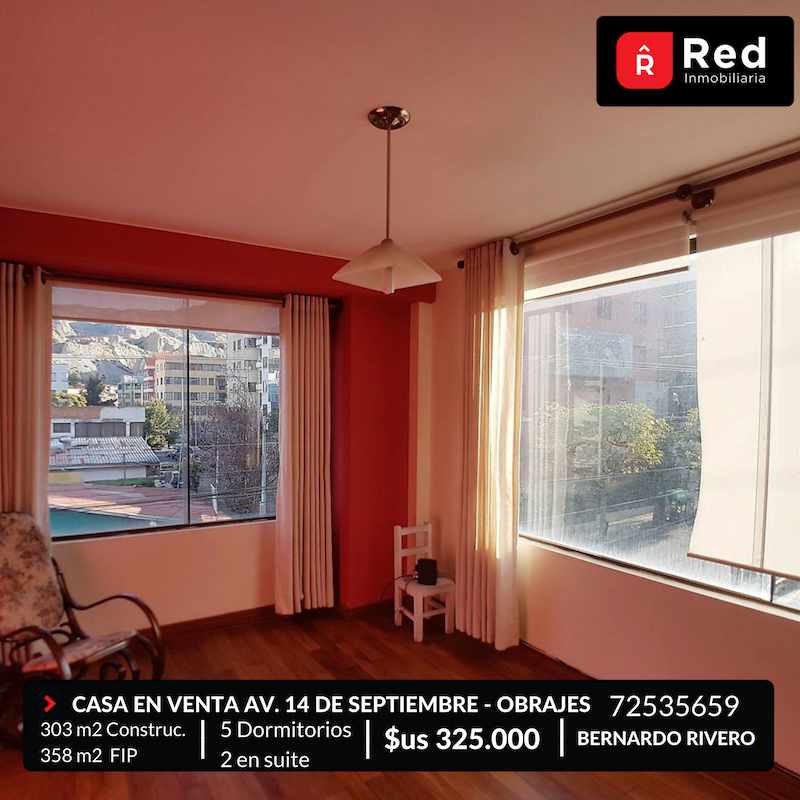 Casa en Obrajes en La Paz 5 dormitorios 5 baños 2 parqueos Foto 6