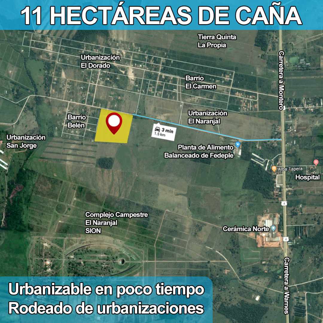 Terreno en Venta11 Hectareas (Zona el Naranajal) ✅URBANIZABLE Foto 1