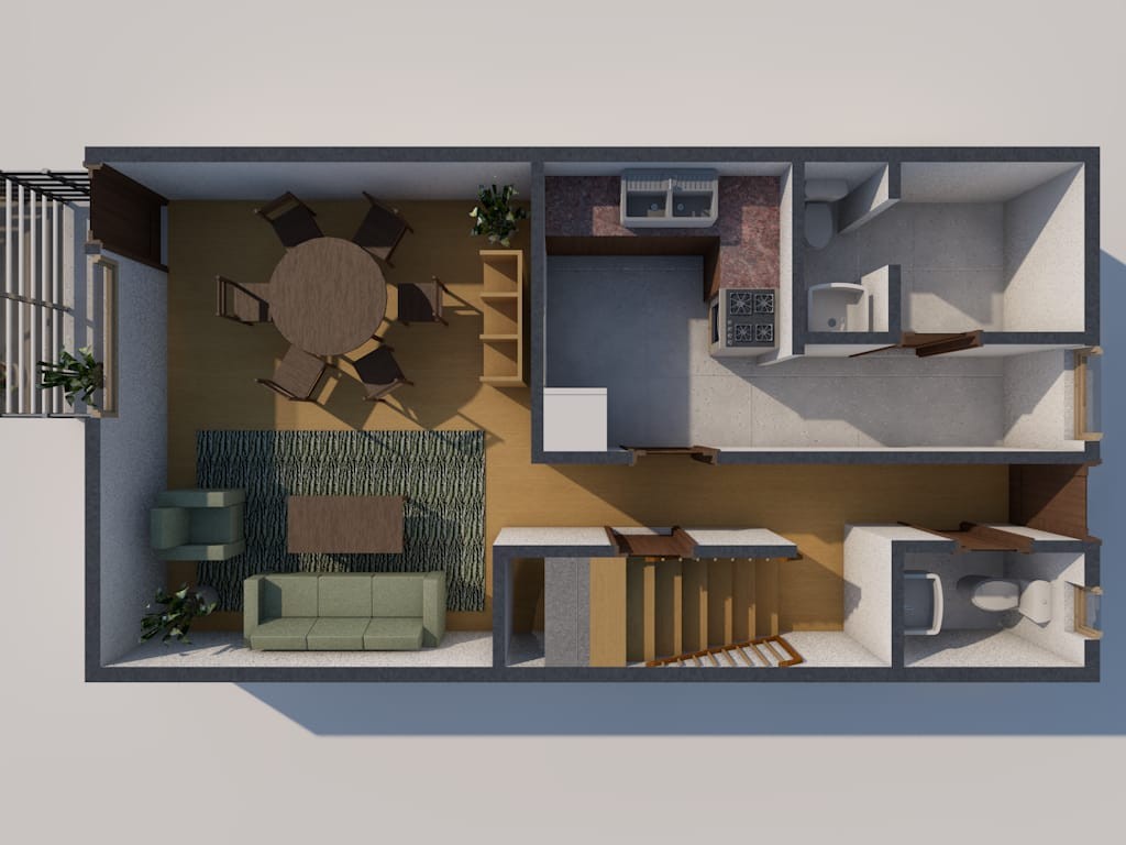 Departamento en Miraflores en La Paz 3 dormitorios 2 baños  Foto 1