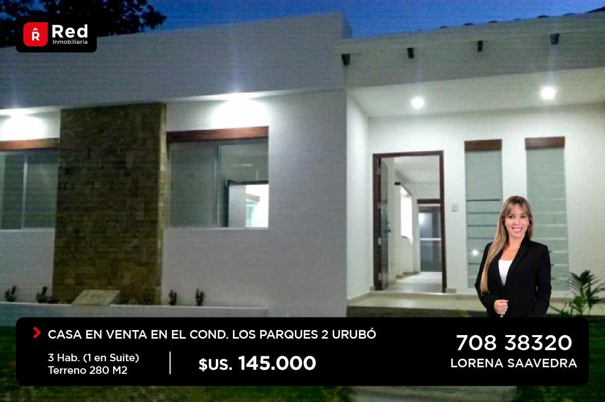 Casa en Urubó en Santa Cruz de la Sierra 3 dormitorios 2 baños 2 parqueos Foto 1