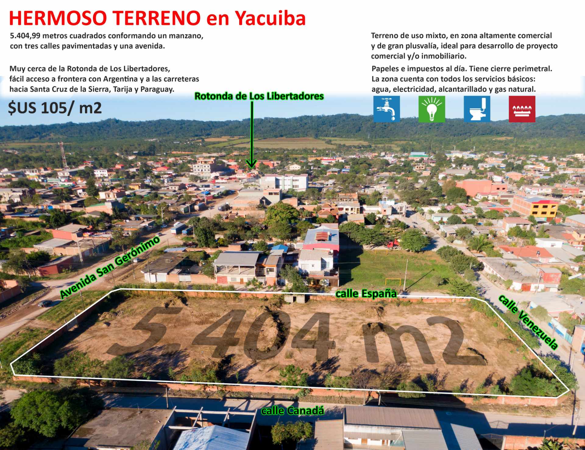Terreno en Yacuiba en Yacuiba    Foto 1