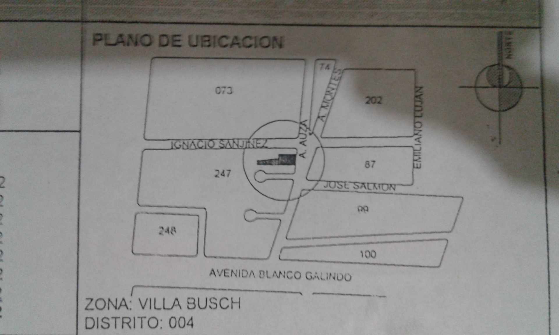 Terreno en VentaHERMOSO LOTE EN VENTA UBICADO EN VILLA BUSCH A 2 CUADRAS  AV. BLANCO GALINDO
 Foto 2