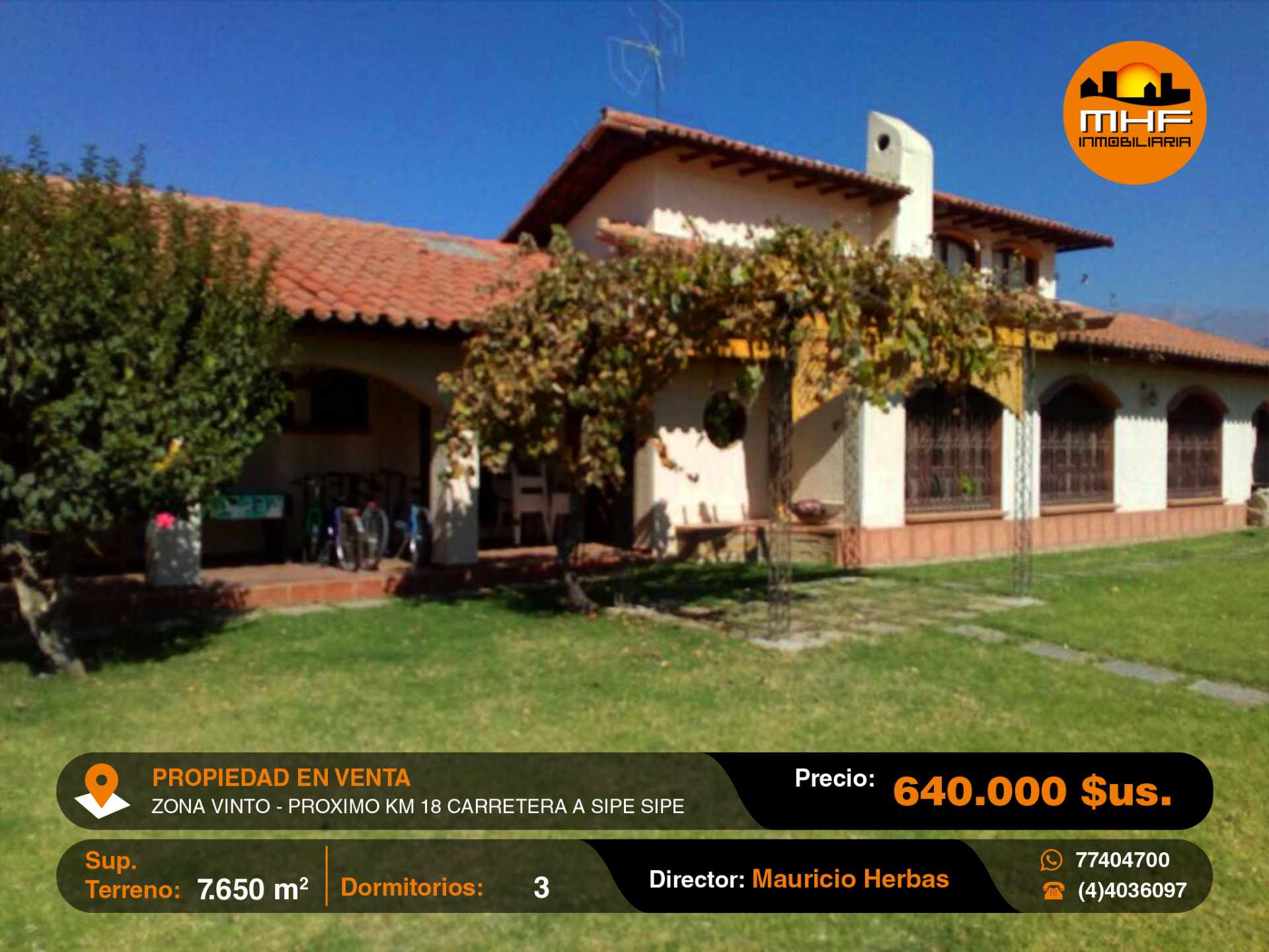 Casa en Quillacollo en Cochabamba 3 dormitorios 2 baños 6 parqueos Foto 1