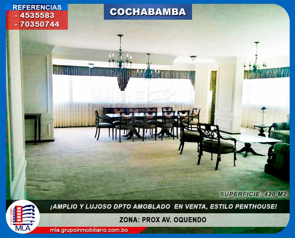 Departamento en Noroeste en Cochabamba 4 dormitorios 6 baños 2 parqueos Foto 1