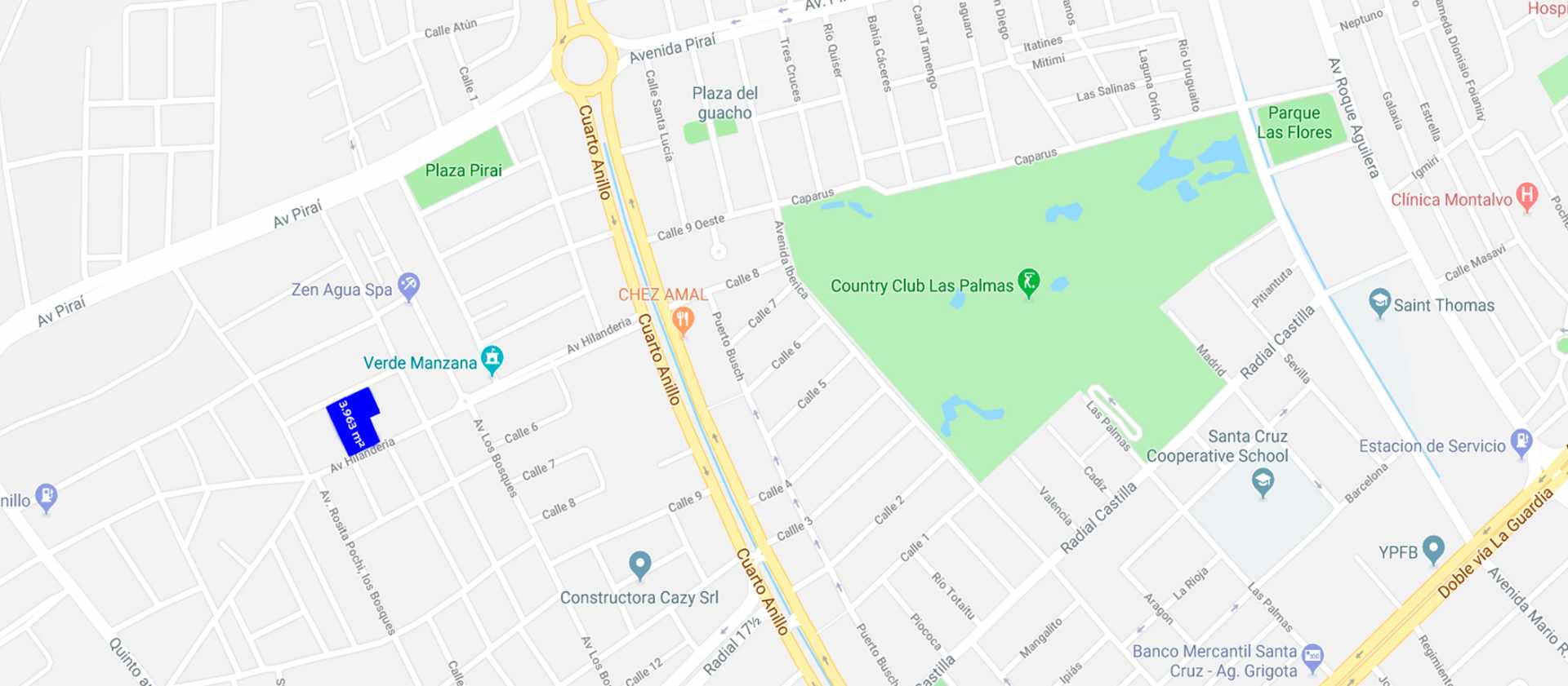 Terreno Av. Hilandería, a 3 cuadras del 4to anillo y a 3 cuadras de la Av. Pirai Foto 1