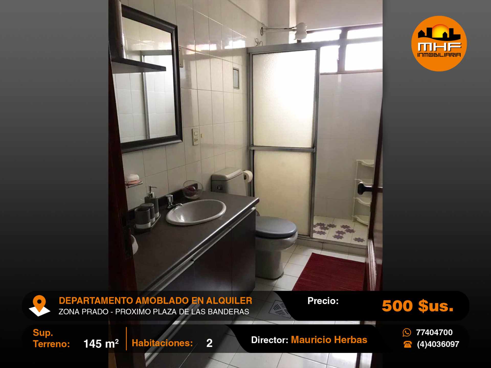 Departamento en Noroeste en Cochabamba 2 dormitorios 2 baños 1 parqueos Foto 2