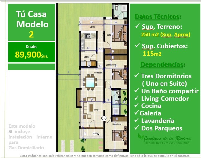 Casa en Entre 8vo y 9no anillo Norte en Santa Cruz de la Sierra 2 dormitorios 1 baños 2 parqueos Foto 9