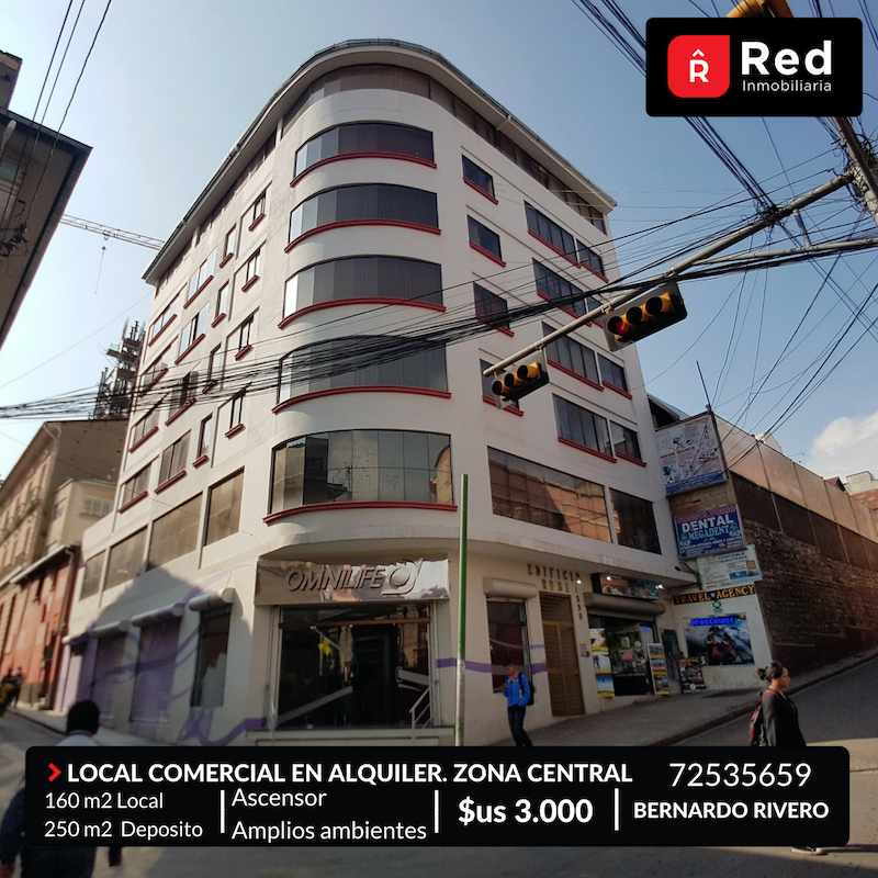 Local comercial en AlquilerEdificio RUBI ubicado en la esquina de las calles Comercio y Loayza. Foto 1