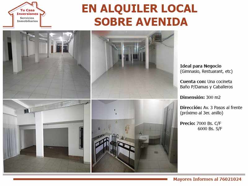 Local comercial en Entre 4to y 5to anillo Este en Santa Cruz de la Sierra 1 dormitorios 2 baños  Foto 1