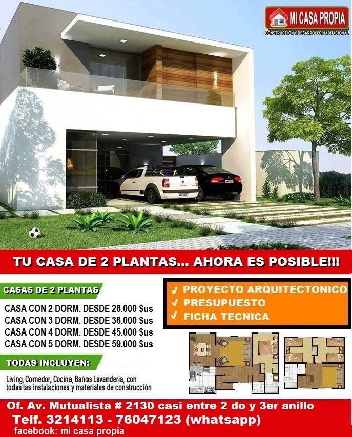 Casa en Entre 1er y 2do anillo Norte en Santa Cruz de la Sierra 3 dormitorios 2 baños  Foto 2