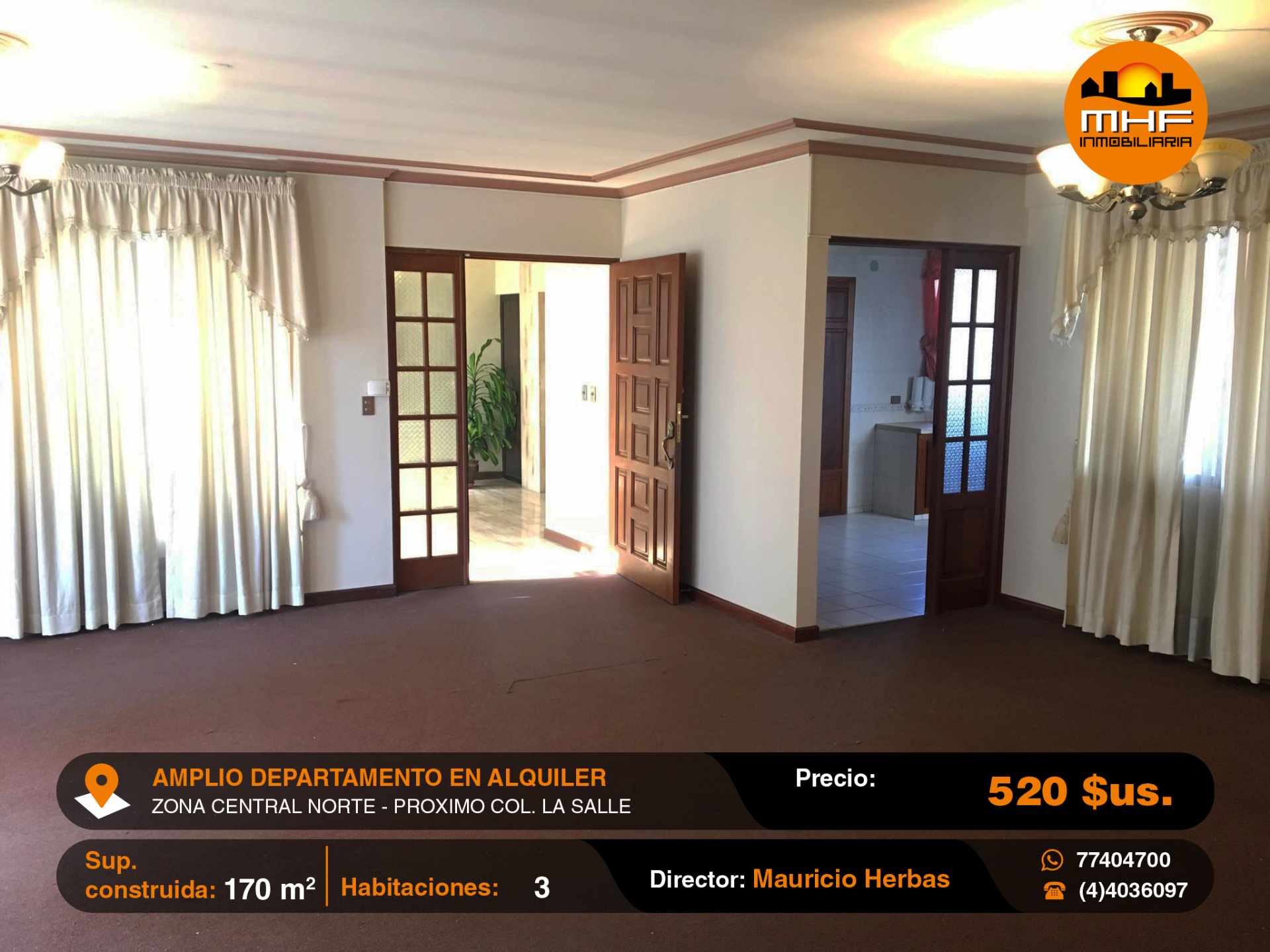 Departamento en Noroeste en Cochabamba 3 dormitorios 2 baños 1 parqueos Foto 1