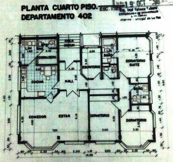 Departamento en Achumani en La Paz 3 dormitorios 4 baños 1 parqueos Foto 10