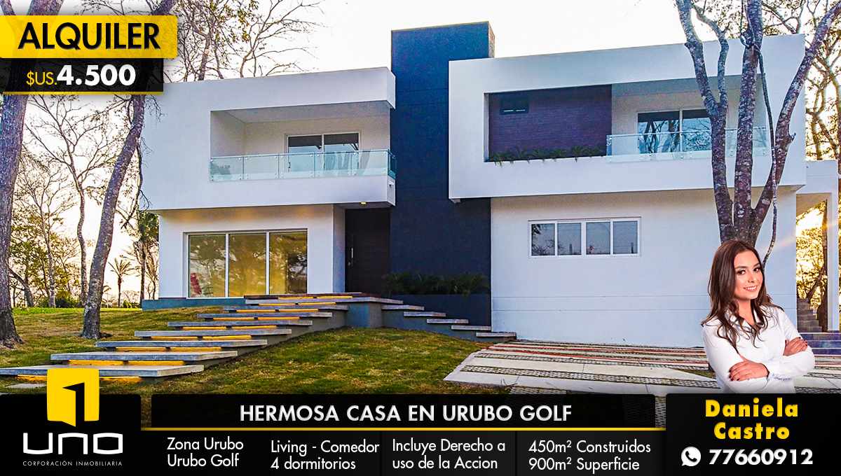 Casa en AlquilerCASA URUBO GOLF - ALQUILER 4 dormitorios 4 baños 4 parqueos Foto 1