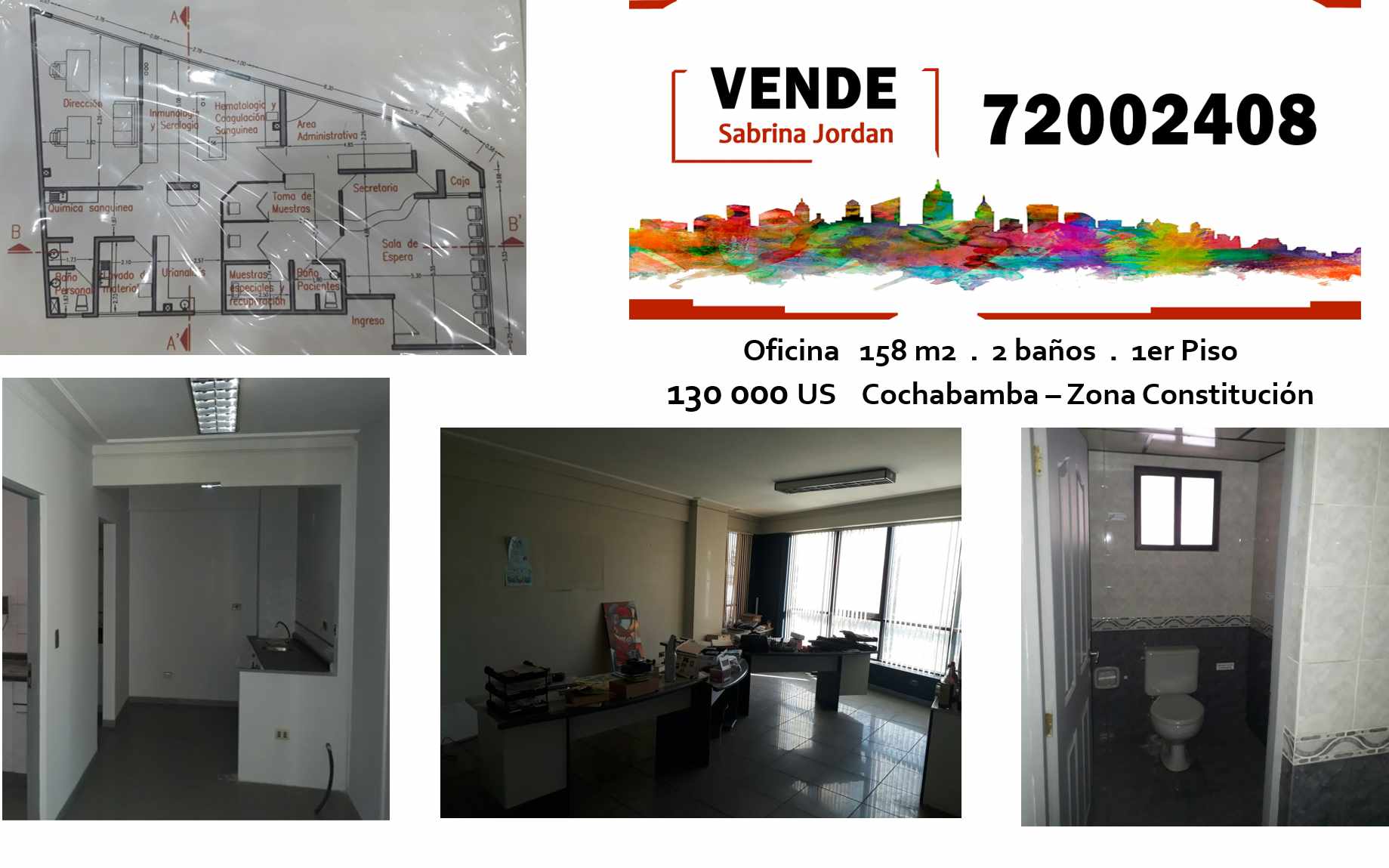 Oficina en VentaZona Central 6 dormitorios 2 baños  Foto 1