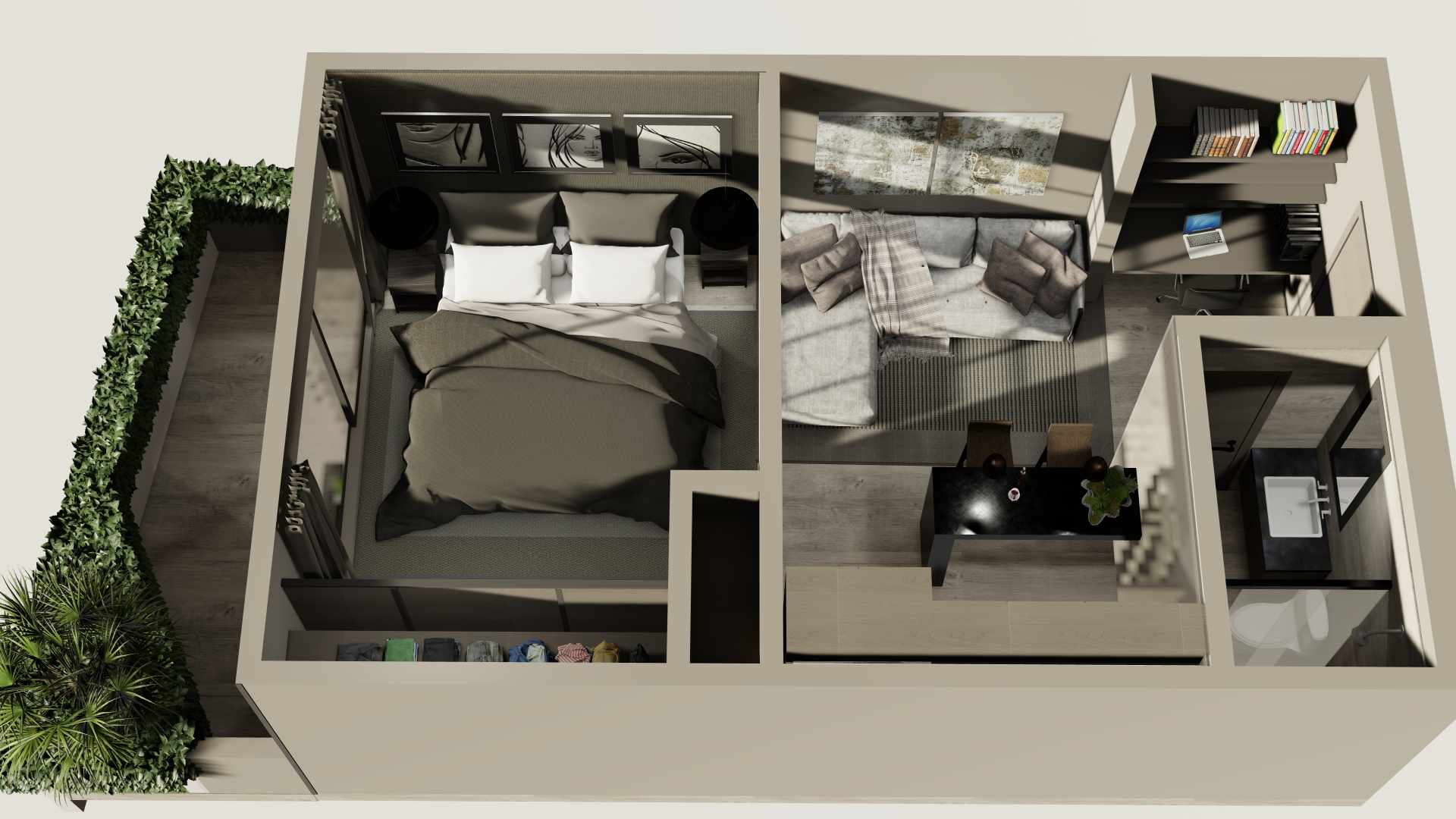 Departamento en VentaEdificio Habita, Avenida Beni entre 5to y 6to Anillo 1 dormitorios 1 baños  Foto 9