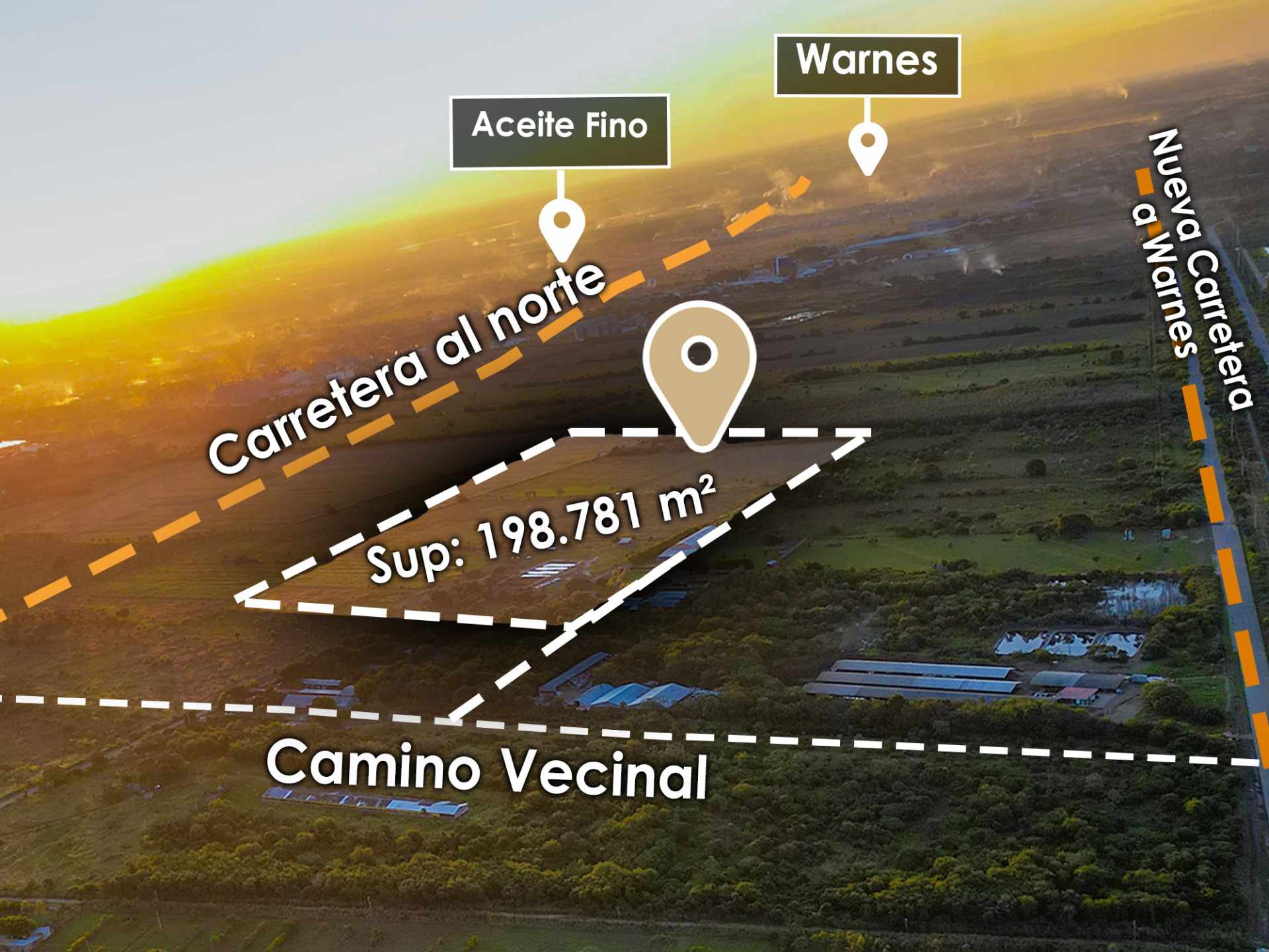 Terreno Carretera al Norte Santa Cruz - Warnes, km 24 Foto 5