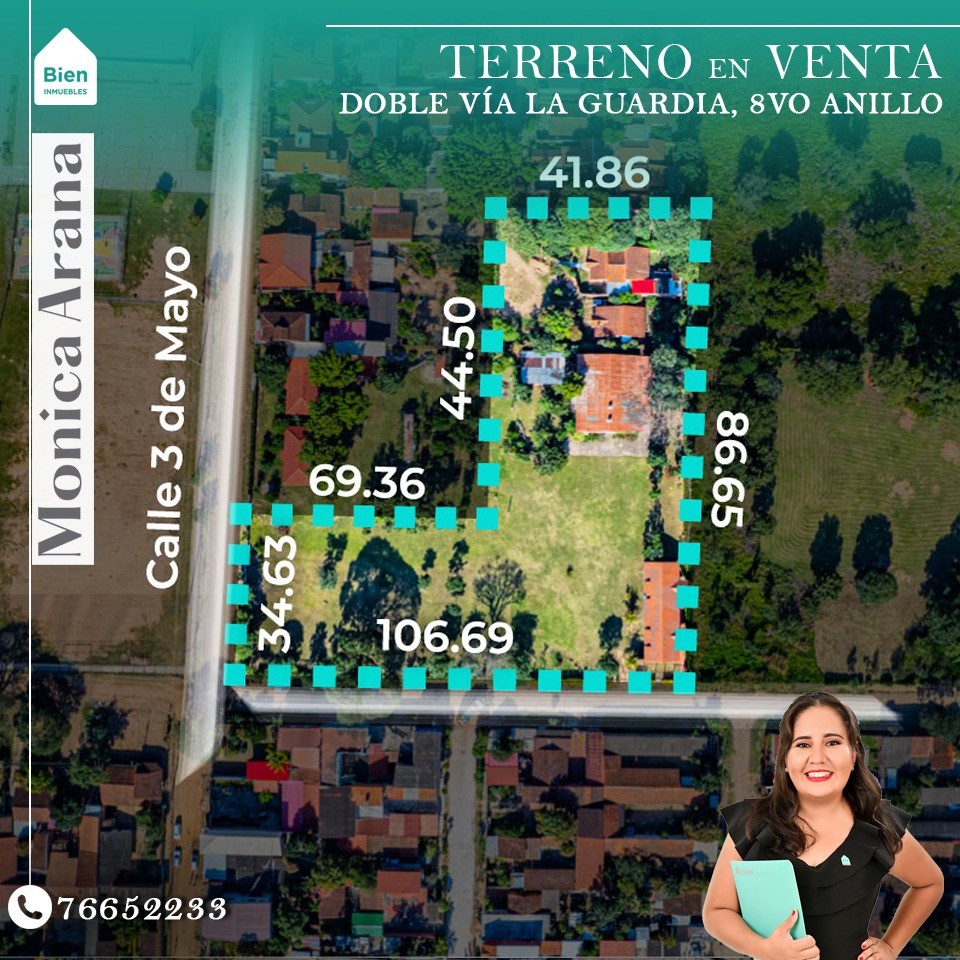 Terreno en VentaTERRENO EN VENTA 8vo ANILLO - DOBLE VIA LA GUARDIA. Barrio Alas de Paz. Foto 1