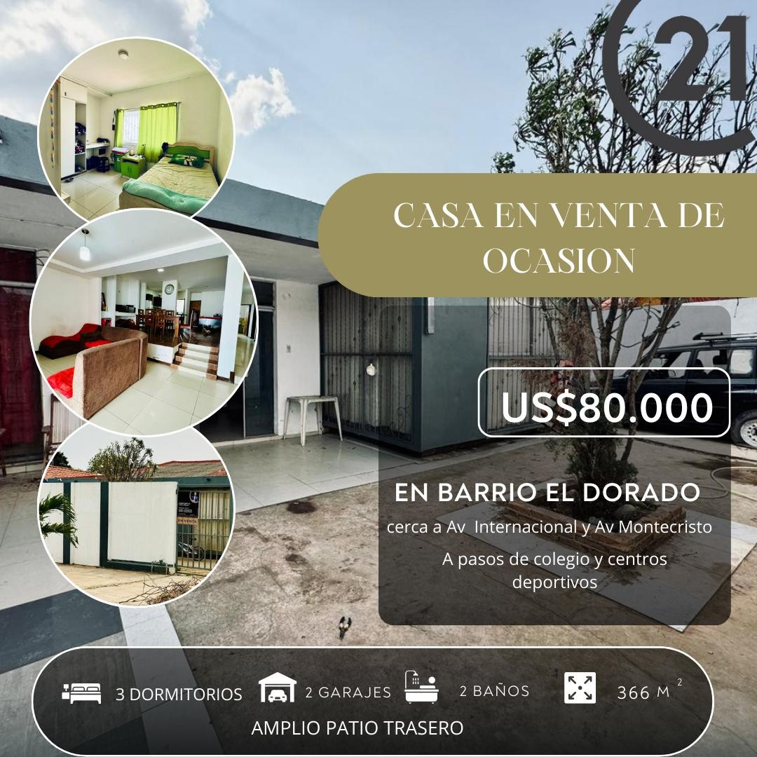 Casa en VentaUrbanización El Dorado 3 dormitorios 2 baños 2 parqueos Foto 1