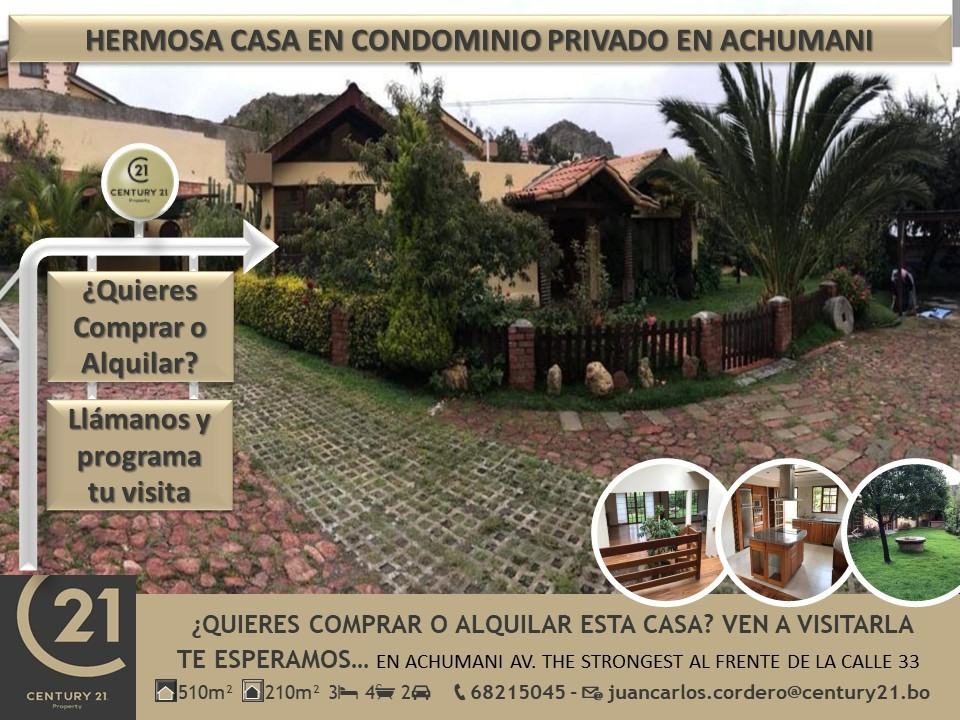 Casa en Achumani en La Paz 3 dormitorios 5 baños 2 parqueos Foto 3