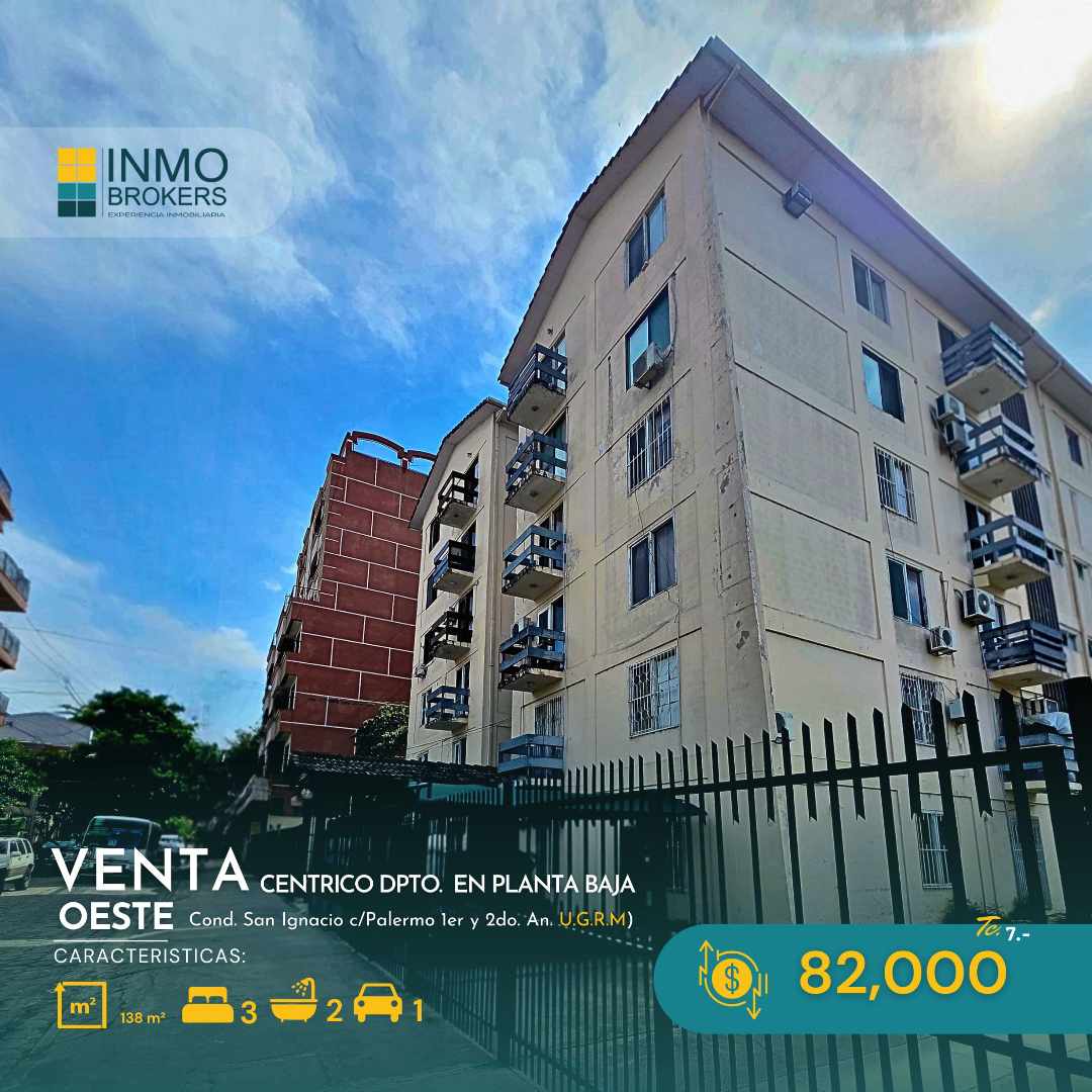 Departamento en Entre 1er y 2do anillo Oeste en Santa Cruz de la Sierra 3 dormitorios 2 baños 1 parqueos Foto 2