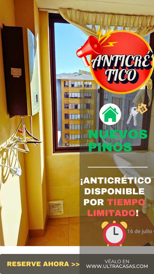 Departamento en Anticrético🏡 [OPORTUNIDAD ÚNICA] DEPARTAMENTO EN ANTICRÉTICO en la céntrica Zona de 