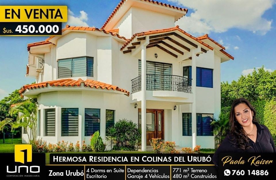 Casa en Urubó en Santa Cruz de la Sierra 4 dormitorios 6 baños 4 parqueos Foto 1