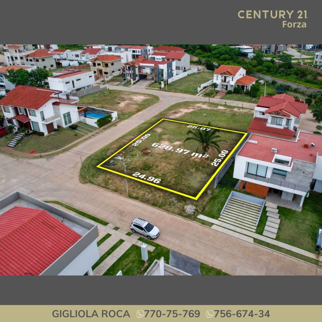 Terreno EN VENTA HERMOSO TERRENO PLANO COND.SANTA CRUZ DE LA COLINA II URUBO Foto 4