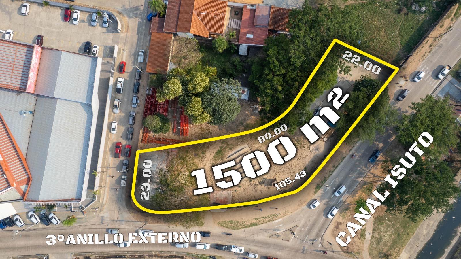 Terreno en AlquilerAV. CANAL ISUTO ESQUINA  3ER ANILLO TERRENO EN ALQUILER    Foto 3