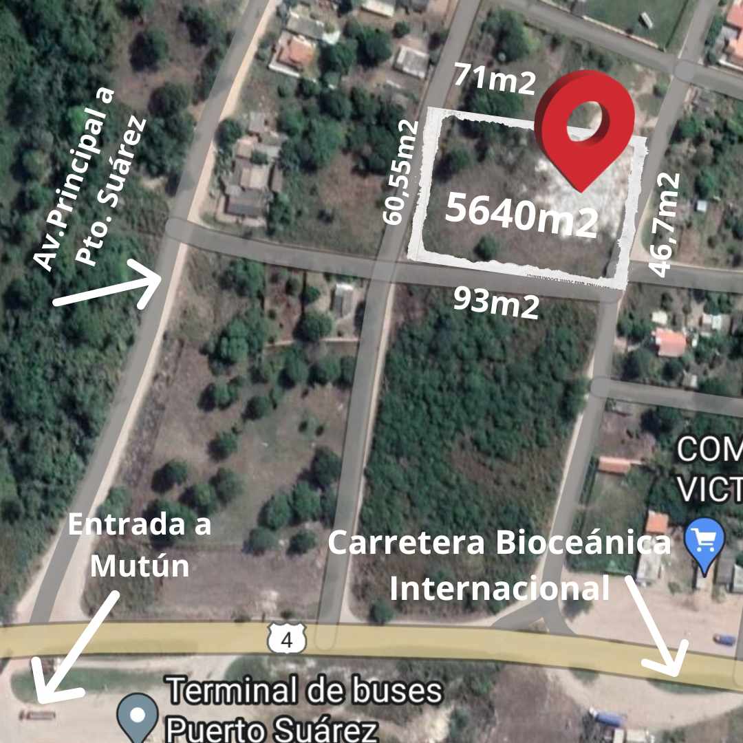 Terreno en VentaLocalidad: Puerto Suárez - Barrio: 3 de Mayo
Puerto Suárez - Bolivia. Foto 2