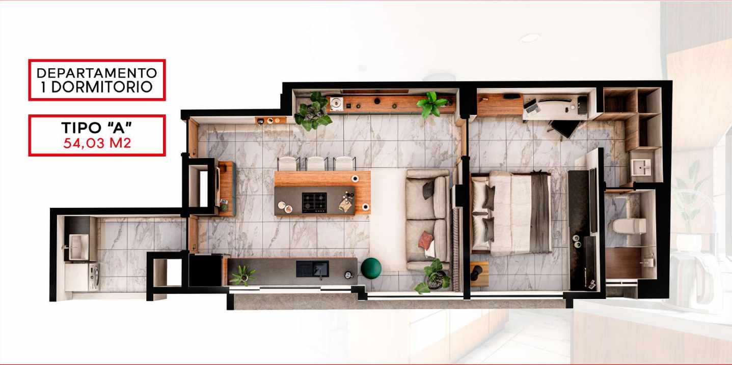 Departamento en VentaEntre Av. Beni y Alemana. Calle Sofía Rodriguez
 1 dormitorios 1 baños  Foto 1