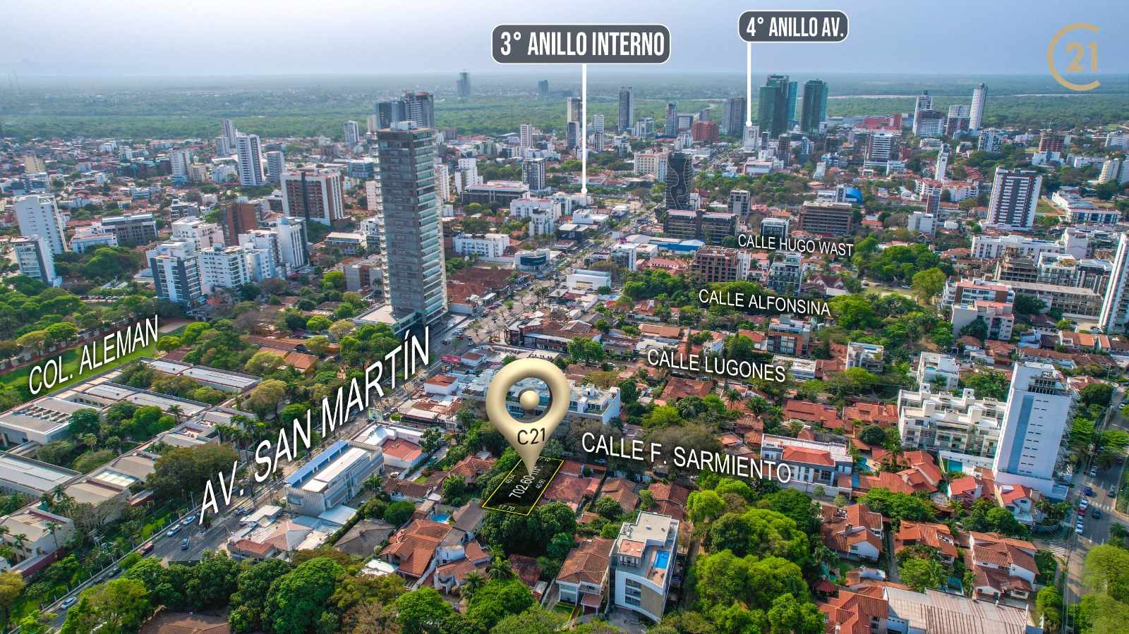 Terreno !!EQUIPETROL!! TERRENO EN VENTA!! ENTRE 2DOBY 3ER ANILLO. !MEDIA CUADRA DE AV. SAN MARTÍN!  Foto 3