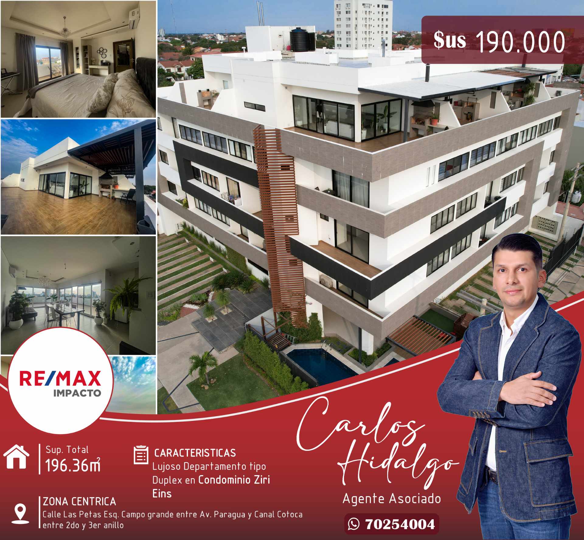 Departamento en Entre 2do y 3er anillo Este en Santa Cruz de la Sierra 3 dormitorios 3 baños 2 parqueos Foto 1