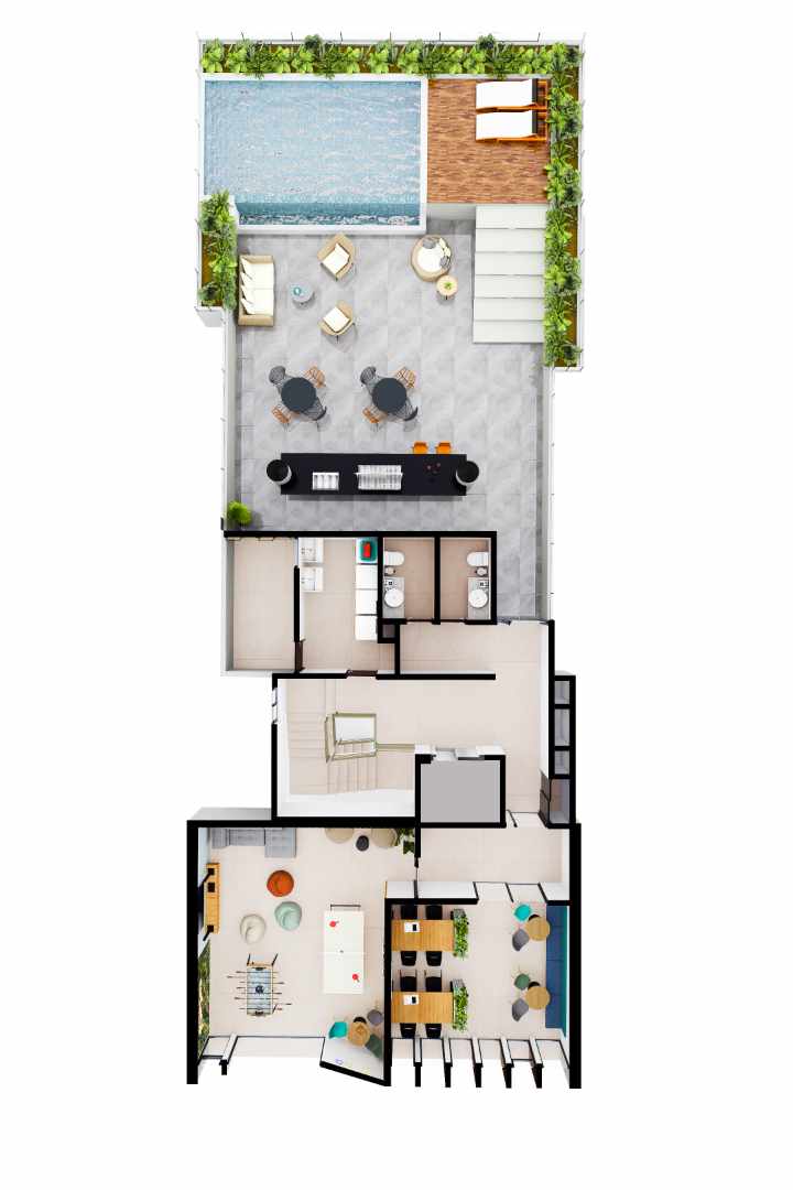 Departamento en VentaPRE-VENTA de DPTOS a T/C oficial entre 2do y 3er anillo. OPORTUNIDAD de resguardar y crecer tu capital 💰 ✨  1 dormitorios 1 baños  Foto 9