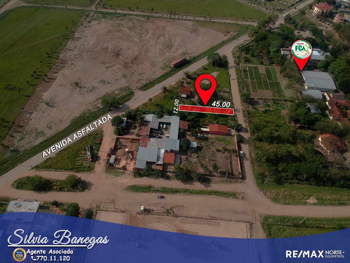 Terreno Zona Norte. Av. Banzer, entrando por La Chonta, pasando el Cond. Las Brisas y Triplex, a media cuadra de avenida asfaltada.Al frente del comedor de la Facultad de Ciencias Agrícolas UAGRM Foto 14