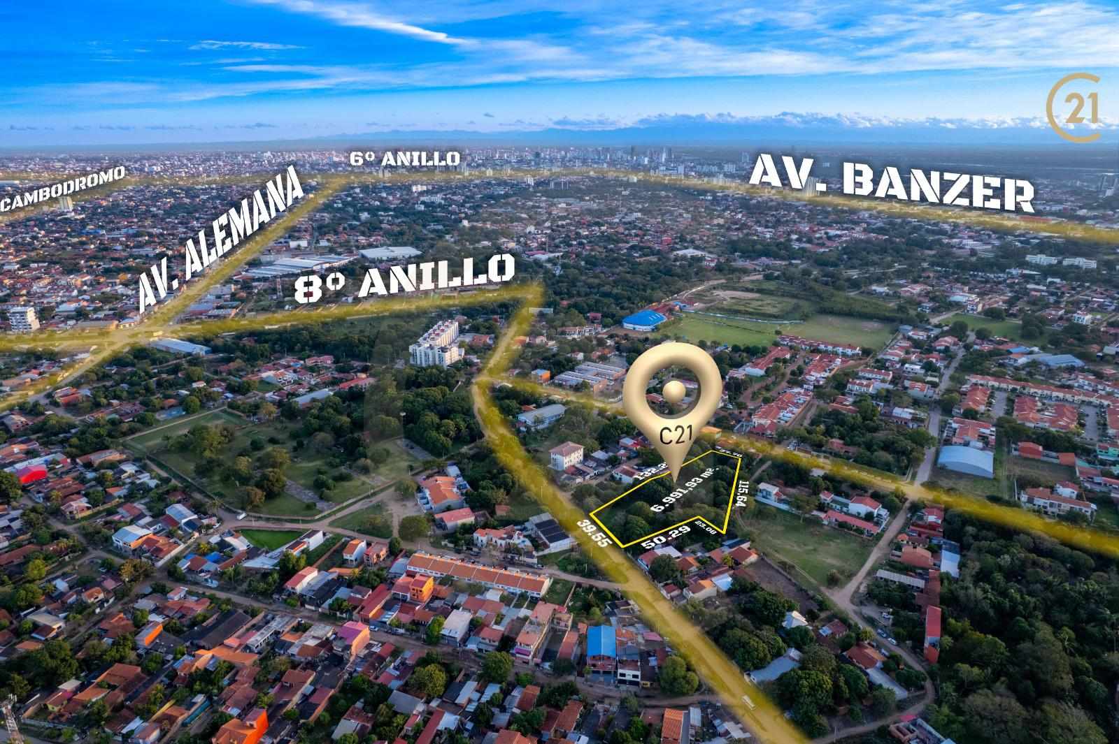 Terreno TERRENO EN VENTA 8VO ANILLO Y AV ALEMANA  Foto 1