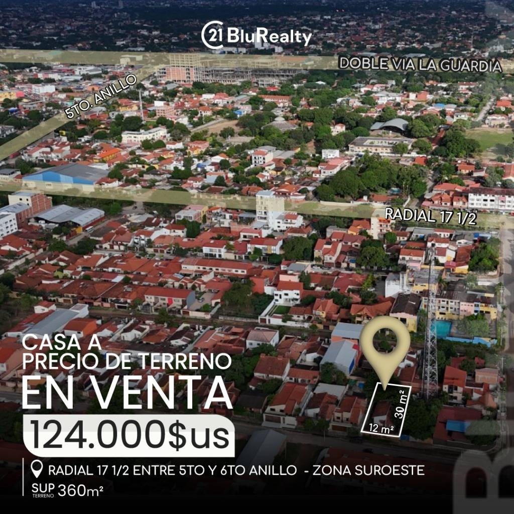 Casa en Entre 5to y 6to anillo Oeste en Santa Cruz de la Sierra 3 dormitorios 2 baños 2 parqueos Foto 1