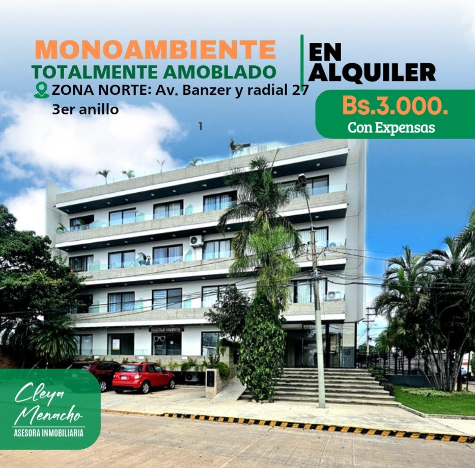 Departamento en AlquilerAv. Banzer y Radial 26 3er y 4to anillo  Foto 1