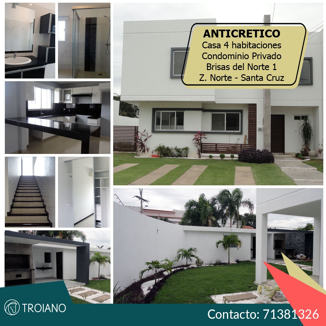 Casa en Entre 7mo y 8vo anillo Norte en Santa Cruz de la Sierra 4 dormitorios 3 baños 2 parqueos Foto 1