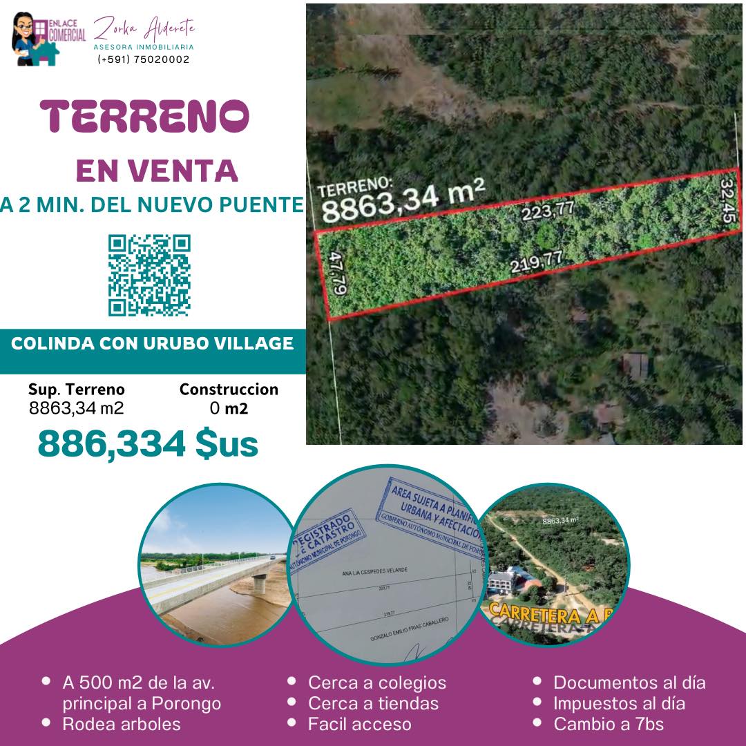 Terreno en Urubó en Santa Cruz de la Sierra    Foto 1