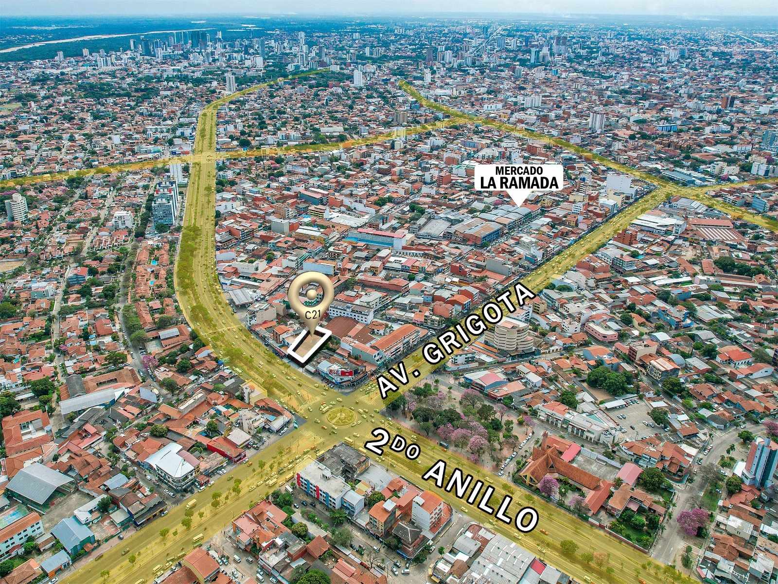 Terreno en VentaSobre 2do anillo entre las Av Grigota y La Ramada    Foto 2