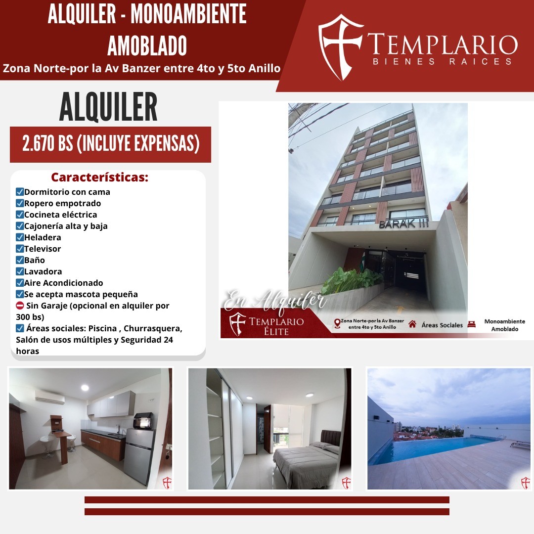 Departamento en AlquilerAv banzer entre 4to y 5to anillo  Foto 5