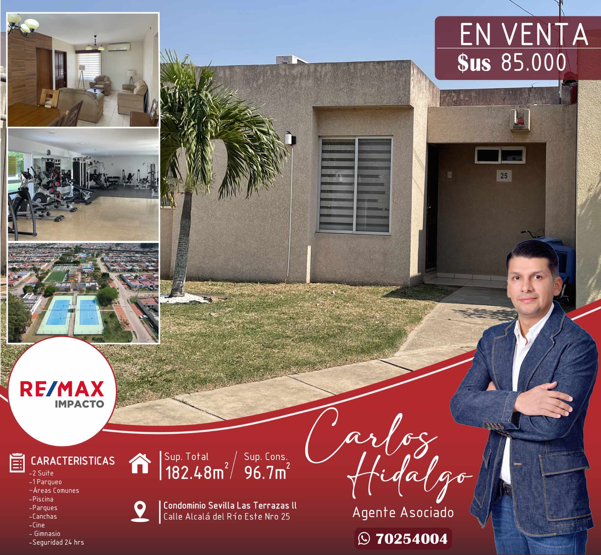 Casa en VentaCasa en Venta Zona Norte Condominio Sevilla Las Terrazas II 2 dormitorios 2 baños 1 parqueos Foto 1