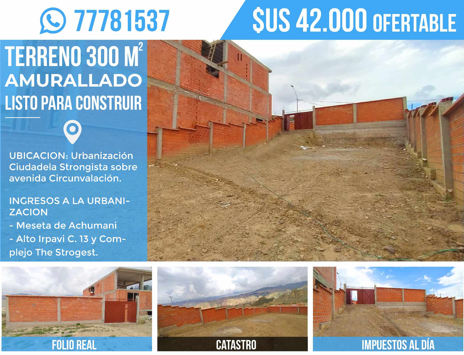 En Venta a $us 42,000 Foto 1