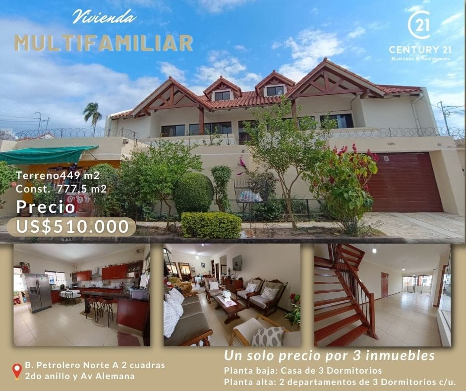 Casa en VentaB. Petrolero Norte Entre Av Alemana y Av Beni  casi 2do. anillo Foto 4