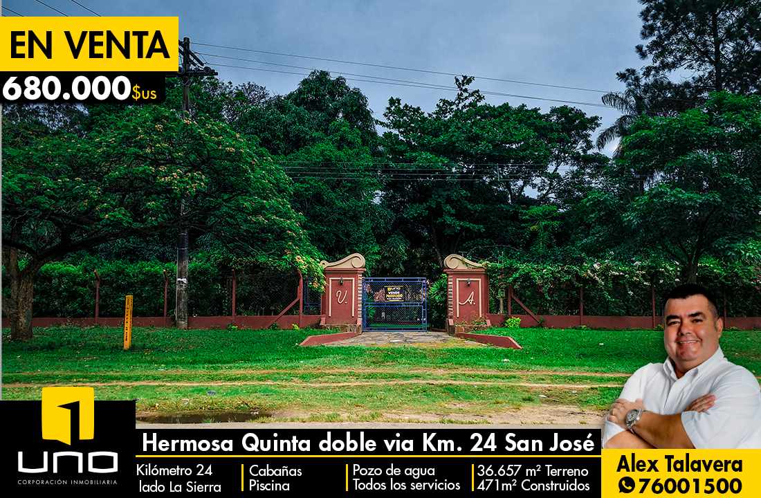Quinta propiedad agrícola en Doble vía La Guardia en Santa Cruz de la Sierra    Foto 1