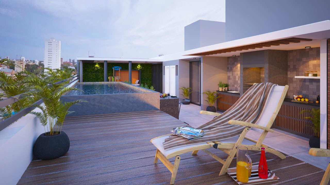 Departamento en VentaAv. Banzer entre 3er y 4to anillo Edificio Blue Box Foto 7